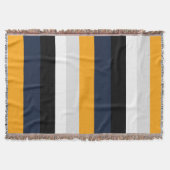 Gelbe, blaue, weiße und schwarze Streifen Decke (Vorderseite)