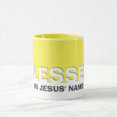 Gelbe BLESSEE Christlich Tasse (Zentrum)