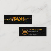 Gelbe Blitze Blitzbeförderung Mini Visitenkarte (Vorne/Hinten)