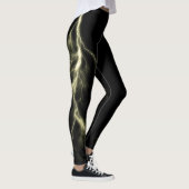 Gelbe Blitze schlagen Spandex-Leggings Leggings (Rechts)