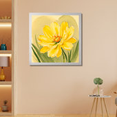 Gelbe blühende Blume Poster