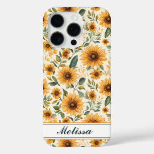 Gelbe blühende Sonnenblumen iPhone 16 Pro Hülle