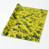 Gelbe blühende Strauch-goldene Schablone Woadwaxen Geschenkpapier (Ungerollt)