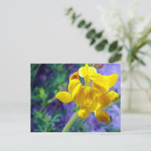 Gelbe Blume 2 Postkarte (Stehend Vorderseite)