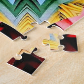 Gelbe Blume Abstrakt Jigsaw Puzzle (Seite)