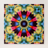 Gelbe Blume Abstrakt Jigsaw Puzzle (Horizontal)