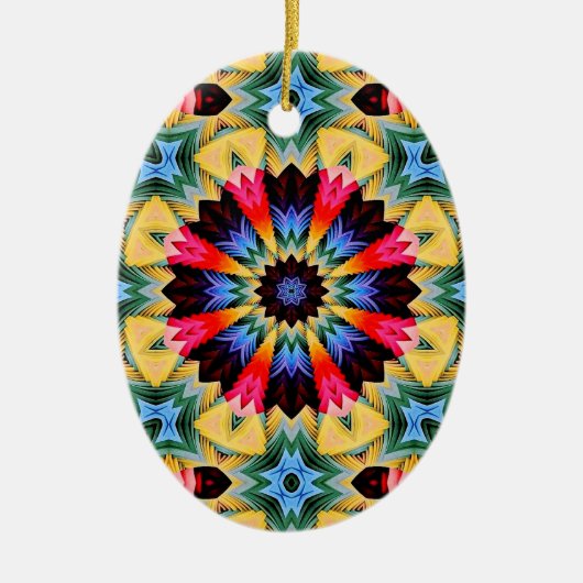 Gelbe Blume Abstrakt Ornament (Vorne)