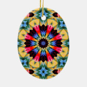 Gelbe Blume Abstrakt Ornament (Hinten)