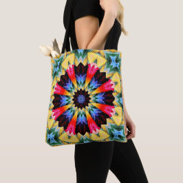 Gelbe Blume Abstrakte Tote Tasche