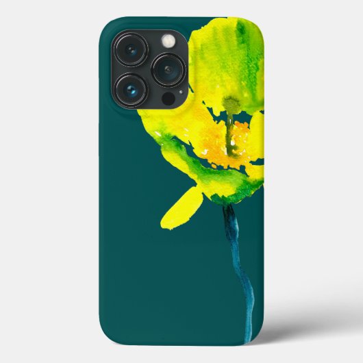 Gelbe Blume abstrakte Wasserfarbe Case-Mate iPhone Hülle (Rückseite)