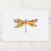 Gelbe Blume Alkoholflaschenetikett (Einzelnes Label)