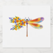 Gelbe Blume Alkoholflaschenetikett (Einzelnes Label)