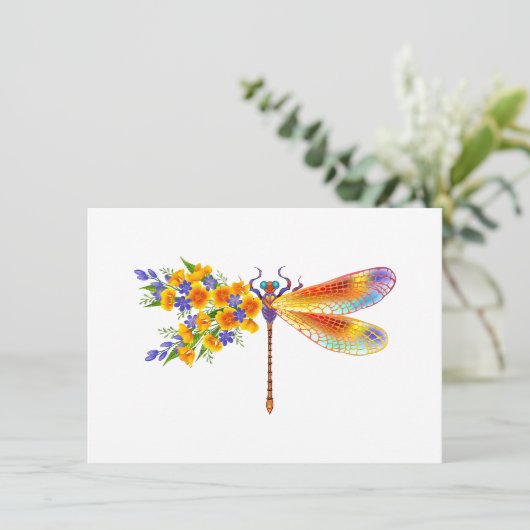 Gelbe Blume Ankündigung (Stehend Vorderseite)