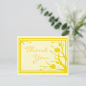 Gelbe Blume anpassbar dank Postkarte (Stehend Vorderseite)