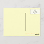 Gelbe Blume anpassbar dank Postkarte (Rückseite)