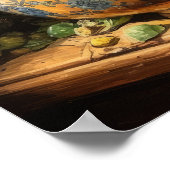 Gelbe Blume Art Print Poster (Ecke)