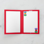 Gelbe Blume auf David Grußkarte Karte (Innenseite)