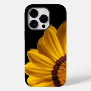 Gelbe Blume auf schwarzem Hintergrund Case-Mate iPhone 14 Pro Hülle