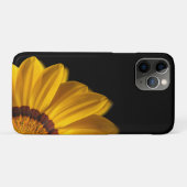 Gelbe Blume auf schwarzem Hintergrund Case-Mate iPhone Hülle (Rückseite (Horizontal))
