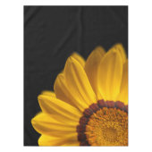 Gelbe Blume auf schwarzem Hintergrund Tischdecke (Vorderseite)