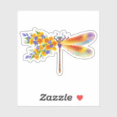 Gelbe Blume Aufkleber (Blatt)