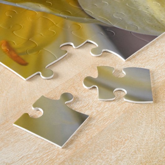 Gelbe Blume aus der Lilienblüte Puzzle (Seite)