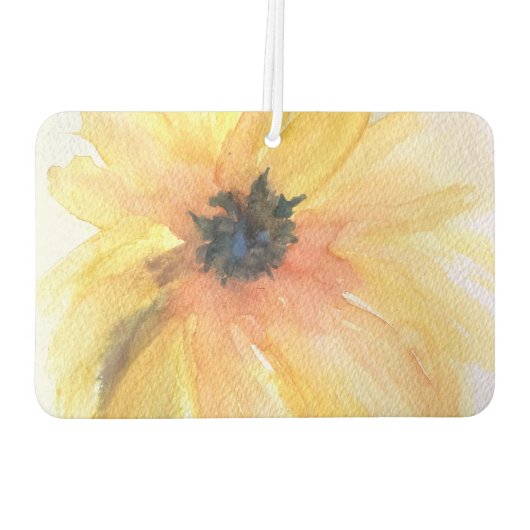 Gelbe Blume Autolufterfrischer (Rückseite)