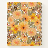 Gelbe Blume Babydusche Geschenkliste Notizblock (Rückseite)