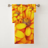 Gelbe Blume Badhandtuch Set (Insitu)