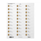 Gelbe Blume Bark, NameAddressState City Zip (Vorne)
