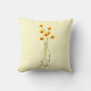 Gelbe Blume Billy Bob Kunst Kissen