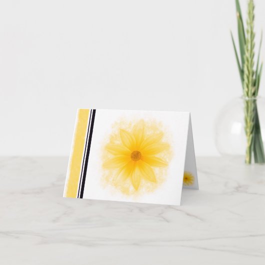 Gelbe Blume, Blankokarte (Vorderseite)