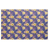 Gelbe Blume Blau Lila Botanisch Stoff (Yard (91,4 cm))