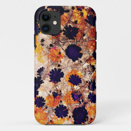 Gelbe Blume Blumenmuster Digitalkunst iPhone 11 Hülle