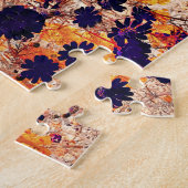 Gelbe Blume Blumenmuster Digitalkunst Puzzle (Seite)