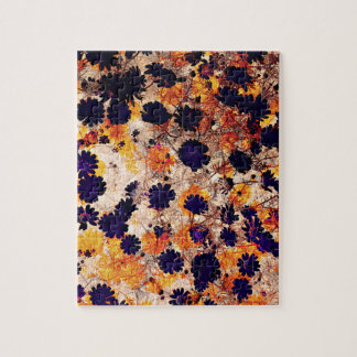 Gelbe Blume Blumenmuster Digitalkunst Puzzle