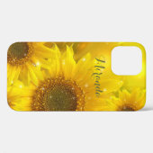 Gelbe Blume Blütenblume Personalisiert Case-Mate iPhone Hülle (Rückseite (Horizontal))