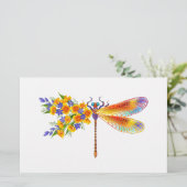 Gelbe Blume Briefpapier (Stehend Vorderseite)