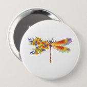 Gelbe Blume Button (Vorne & Hinten)