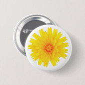 Gelbe Blume Button (Vorne & Hinten)