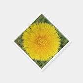 Gelbe Blume Cocktailpapier Napkins Serviette (Ecke)