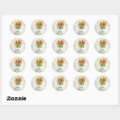 Gelbe Blume Danke, dass du Sticker hast (Blatt)