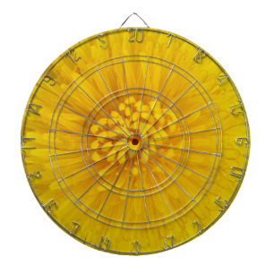 Gelbe Blume Dartboard Dartscheibe
