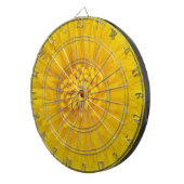 Gelbe Blume Dartboard Dartscheibe (Vorderseite rechts)