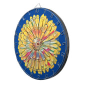 Gelbe Blume Dartscheibe (Vorderseite rechts)