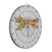 Gelbe Blume Dartscheibe (Vorderseite Links)