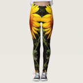 Gelbe Blume des Riesenblütengelben Fotos Leggings (Vorderseite)