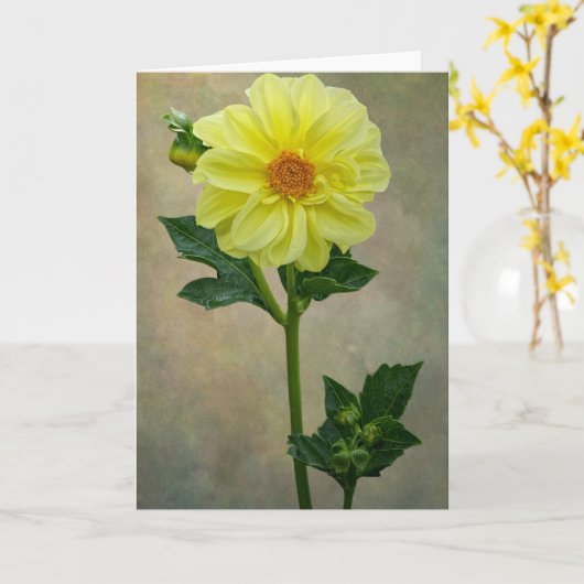 Gelbe Blume des Single Karte (Gelbe Blume)