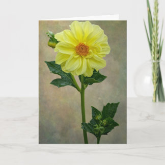 Gelbe Blume des Single Karte