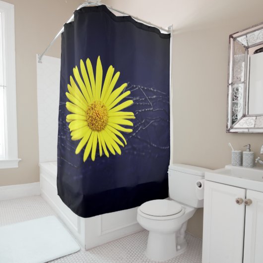 Gelbe Blume Duschvorhang (Beispiel)